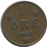 1 ORE 1899 SWEDEN Coin #AD385.2.U.A - Zweden