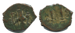 JUSTINUS I FOLLIS AUTHENTIC ORIGINAL ANCIENT BYZANTINE Coin 3g/22mm #AB388.9.U.A - Byzantines