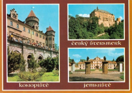 2 AK Tschechien * Schlösser Konopiště - Český Šternberk - Jemniště - Die 2. Karte Zeigt Eine Ausstellung Auf Konopiště * - República Checa