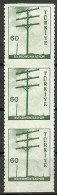 Turkey; 1959 Pictorial Postage Stamp 60 K. ERROR "Partially Imperf." - Ongebruikt