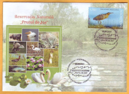 2021 Moldova Moldavie Moldau Romania Private FDC  Lower Prut ”Biosphere Reserve” Birds, Fauna 1.75 - Moldavië