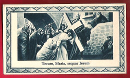 Image Pieuse Tecum Maria Sequar Jesum - Mes De Les Flors - Espagnol - Est. La Milagrosa Alt DeS. Pere N° 21 - Andachtsbilder