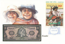 Ecuador 1986. 10S Felbélyegzett Borítékban, Bélyegzéssel T:UNC Ecuador 1986. 10 Sucres In Envelope With Stamp And Cancel - Zonder Classificatie