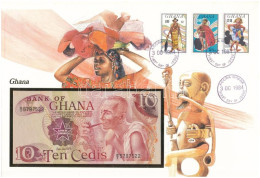 Ghána 1978. 10C Felbélyegzett Borítékban, Bélyegzéssel T:UNC Ghana 1978. 10 Cedis In Envelope With Stamp And Cancellatio - Zonder Classificatie