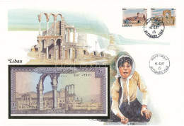 Libanon 1986. 10L Felbélyegzett Borítékban, Bélyegzéssel T:UNC  Lebanon 1986. 10 Livres In Envelope With Stamp And Cance - Zonder Classificatie