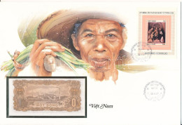 Vietnam 1976. 1D Felbélyegzett Borítékban, Alkalmi Bélyegzéssel T:UNC Vietnam 1976. 1 Dong In Envelope With Stamp And Ca - Zonder Classificatie