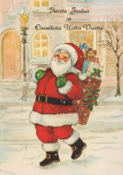 BABBO NATALE Natale Vintage Cartolina CPSM #PAJ644.A - Kerstman
