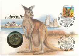 Ausztrália 1985. 1$ Al-bronz "A Dollár 10. évfordulós Kiadása" érme Felbélyegzett Borítékban, Első Napi Bélyegzéssel, Né - Ohne Zuordnung