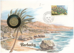 Barbados 1982. 5c Felbélyegzett Borítékban, Bélyegzéssel T:UNC Barbados 1982. 5 Cents In Envelope With Stamp And Cancell - Ohne Zuordnung