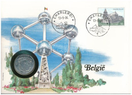 Belgium 1969. 10Fr érmés, Bélyeges Borítékon, Alkalmi Bélyegzővel T:VF Hajlott  Belgium 1969. 10 Francs In Coin Envelope - Non Classés