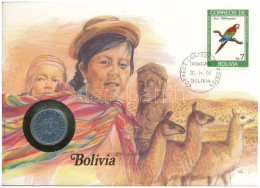 Bolívia 1987. 50c Al Felbélyegzett Borítékban, Bélyegzéssel, Német Nyelvű Tájékoztatóval T:AU Bolivia 1987. 50c Al In En - Non Classés