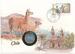 Chile 1979. 10c Felbélyegzett Borítékban, Bélyegzéssel, Német Nyelvű Leírással T:UNC Chile 1979. 10 Centavos In Envelope - Non Classés