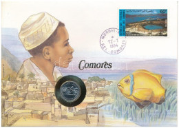 Comore-szigetek 1982. 25Fr Felbélyegzett Borítékban, Bélyegzéssel, Német Nyelvű Leírással T:UNC  Comoros 1982. 25 Francs - Ohne Zuordnung