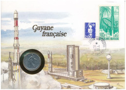 Franciaország / Francia Guyana 1977. 1Fr Ni Felbélyegzett Borítékban, Bélyegzéssel, Német Nyelvű Tájékoztatóval T:VF Fra - Non Classés