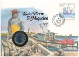 Franciaország / Saint Pierre és Miquelon 1988. 1Fr "Charles De Gaulle" Felbélyegzett Borítékban, Bélyegzéssel, Német Nye - Non Classés