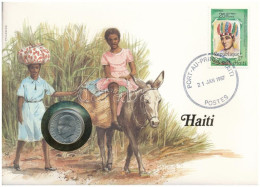 Haiti 1975. 10c Felbélyegzett Borítékban, Bélyegzéssel, Német Nyelvű Leírással T:UNC  Haiti 1975. 10 Centimes In Envelop - Non Classés