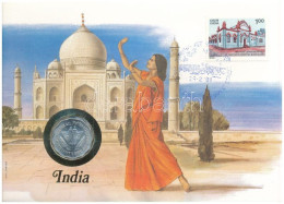 India 1974. 10p Felbélyegzett Borítékban, Bélyegzéssel, Német Nyelvű Leírással T:UNC  India 1974. 10 Paise In Envelope W - Non Classés