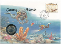 Kajmán-szigetek 1987. 10c Felbélyegzett Borítékban, Bélyegzéssel, Német Nyelvű Leírással T:UNC Cayman Islands 1987. 10 C - Non Classés