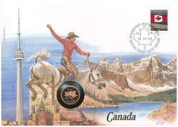 Kanada 1983. 1c Felbélyegzett Borítékban, Bélyegzéssel, Német Nyelvű Leírással T:PP  Canada 1983. 1 Cents In Envelope Wi - Non Classés