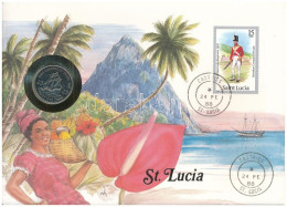 Kelet-Karibi Államok / Szt. Lucia 1981. 25c Felbélyegzett Borítékban, Bélyegzéssel, Német Nyelvű Leírással T:AU East Car - Non Classés