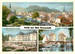 72723577 Bad Kreuznach Stadtbild Mit Nahe Kurhaus Brueckenhaeuser Bad Kreuznach - Bad Kreuznach
