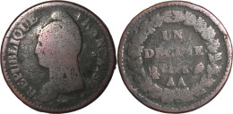 FRANCE - AN 6 (1797) - UN DECIME - Metz (AA) - 19-275 - 1795-1799 Direttorio