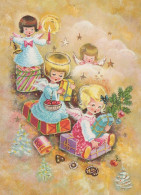 ENGEL WEIHNACHTSFERIEN Feiern & Feste Vintage Ansichtskarte Postkarte CPSM #PAG902.A - Anges