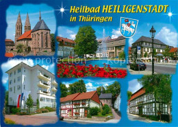 72723069 Heiligenstadt Eichsfeld Teilansichten Heilbad Kirche Fachwerkhaeuser Sp - Autres & Non Classés