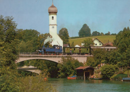 TRENO TRASPORTO FERROVIARIO Vintage Cartolina CPSM #PAA872.A - Eisenbahnen