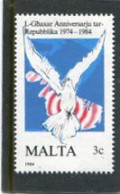 MALTA - 1984  3c  ANNIVERSARY OF REPUBLIC  MINT NH - Malte