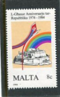 MALTA - 1984  8c  ANNIVERSARY OF REPUBLIC  MINT NH - Malta