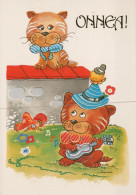 CAT KITTY Animals Vintage Postcard CPSM #PAM396.A - Gatos