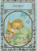 GATO GATITO Animales Vintage Tarjeta Postal CPSM #PAM147.A - Cats