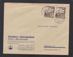 BUCHLOER ANZEIGEBLATT. BRIEF AUS BUCHLOE NACH MÜNCHEN,1939. - Lettres & Documents