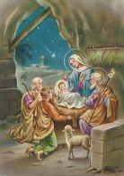 Virgen María Virgen Niño JESÚS Navidad Religión Vintage Tarjeta Postal CPSM #PBB803.A - Vierge Marie & Madones