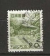Japon N° YT 550 Oblitéré  Temple  1954 - Used Stamps