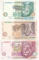 Dél-Afrika 1999. 10R-50R (3xklf) T:F Közte Szép Papír South Africa 1999. 10 Rand - 50 Rand (3xdiff) C:F With Fine Paper  - Unclassified