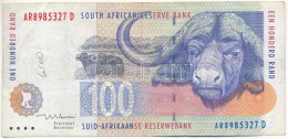 Dél-Afrika 1999. 100R T:F Kis Anyaghiány, Firka South Africa 1999. 100 Rand C:F Small Material Error, Doodle Krause P#12 - Unclassified