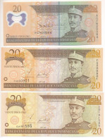 Dominikai Köztársaság 2001-2009. 20P (3xklf) T:UNC,AU Dominican Republic 2001-2009. 20 Pesos Oro (3xdiff) C:UNC,AU - Unclassified