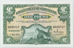Gibraltár 1965. 1P T:AU Gibraltar 1965. 1 Pound C:AU Krause P#18 - Unclassified