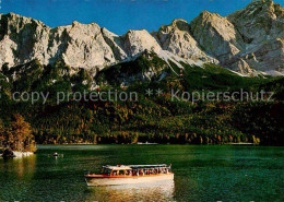 72722041 Grainau Motorboot Rundfahrt Am Eibsee Seerundweg Riffelspitzen Zugspitz - Altri & Non Classificati