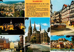 72722009 Marburg Lahn Universitaetsstadt Schloss Rathaus Elisabethkirche Marktbr - Marburg