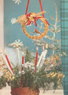 Feliz Año Navidad VELA Vintage Tarjeta Postal CPSM #PAW034.A - Neujahr