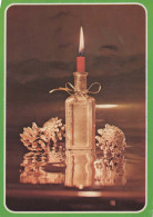 Feliz Año Navidad VELA Vintage Tarjeta Postal CPSM #PAV473.A - Neujahr