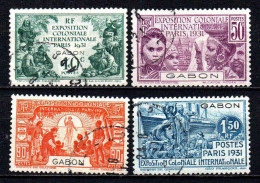 Gabon  - 1931  - Exposition Coloniale De Paris     - N° 121 à 124- Oblit - Used - Used Stamps