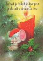 Happy New Year Christmas MOUSE Vintage Postcard CPSM #PAU911.A - Neujahr