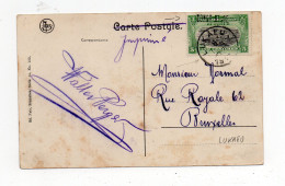 !!! TIMBRE DU CONGO SURCHARGE CONGO BELGE SUR CPA DE 1920 CACHET DE LUKAFU - Briefe U. Dokumente