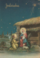 Vergine Maria Madonna Gesù Bambino Natale Religione Vintage Cartolina CPSM #PBP979.A - Vergine Maria E Madonne