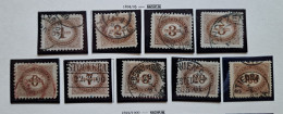Österreich PORTO 1894/95, Mi 1-8 Gestempelt (100 H. Lückenfüller) - Taxe