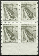 Turkey; 1959 Pictorial Postage Stamp 75 K. ERROR "Imperf. Edge" - Nuevos